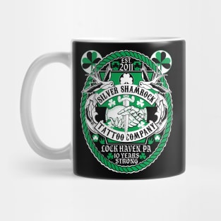 Silver Shamrock Tattoo Company 10 Years and Running! Mug